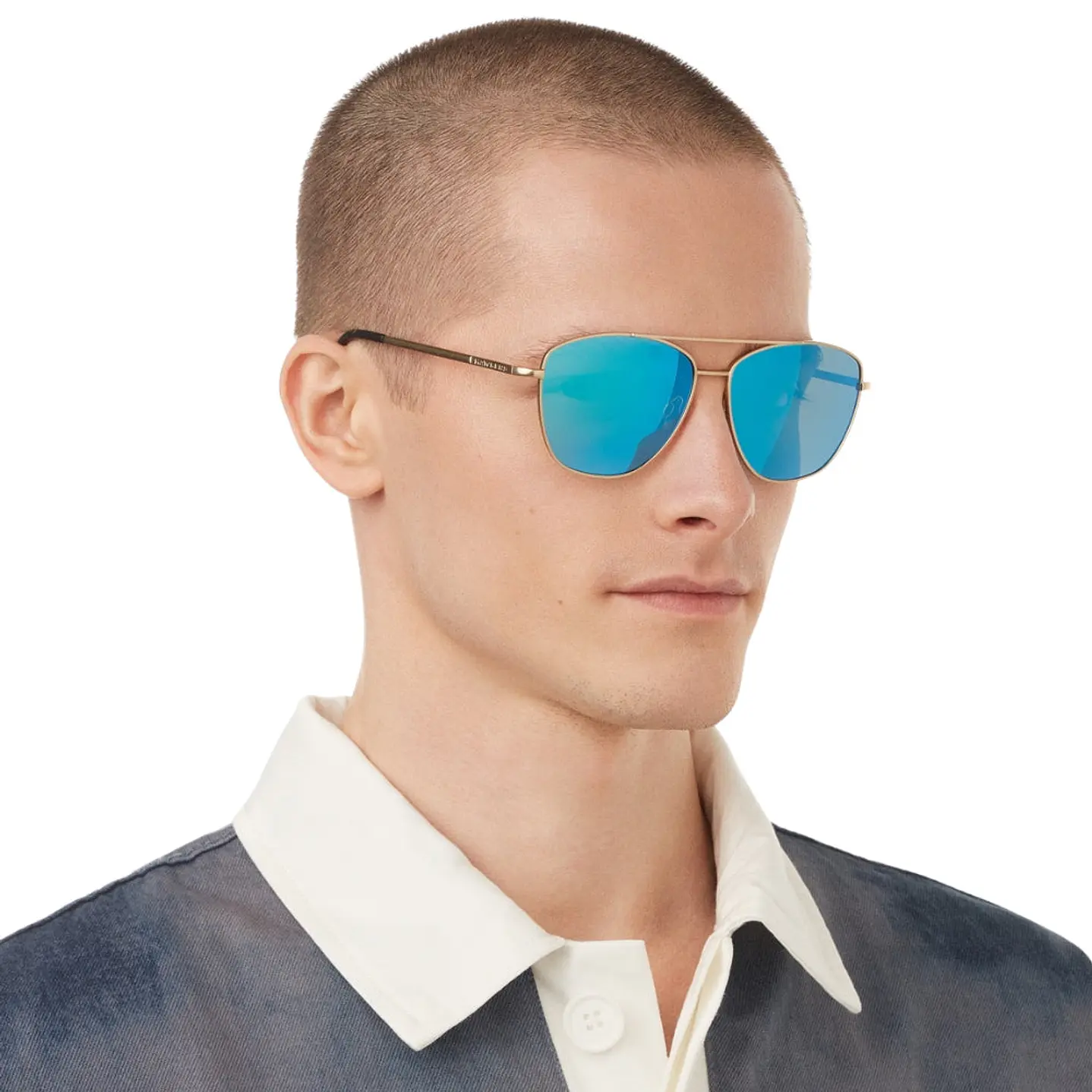 Lentes de Sol Hawkers Lax HLAX22DLMP Azul Espejado Unisex Talla 57mm 8