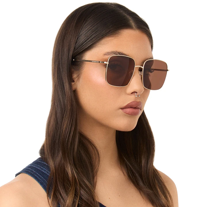 Lentes de Sol Hawkers Royal Flush HRFL22DWMP Marron Degrade Unisex Talla 55mm 7