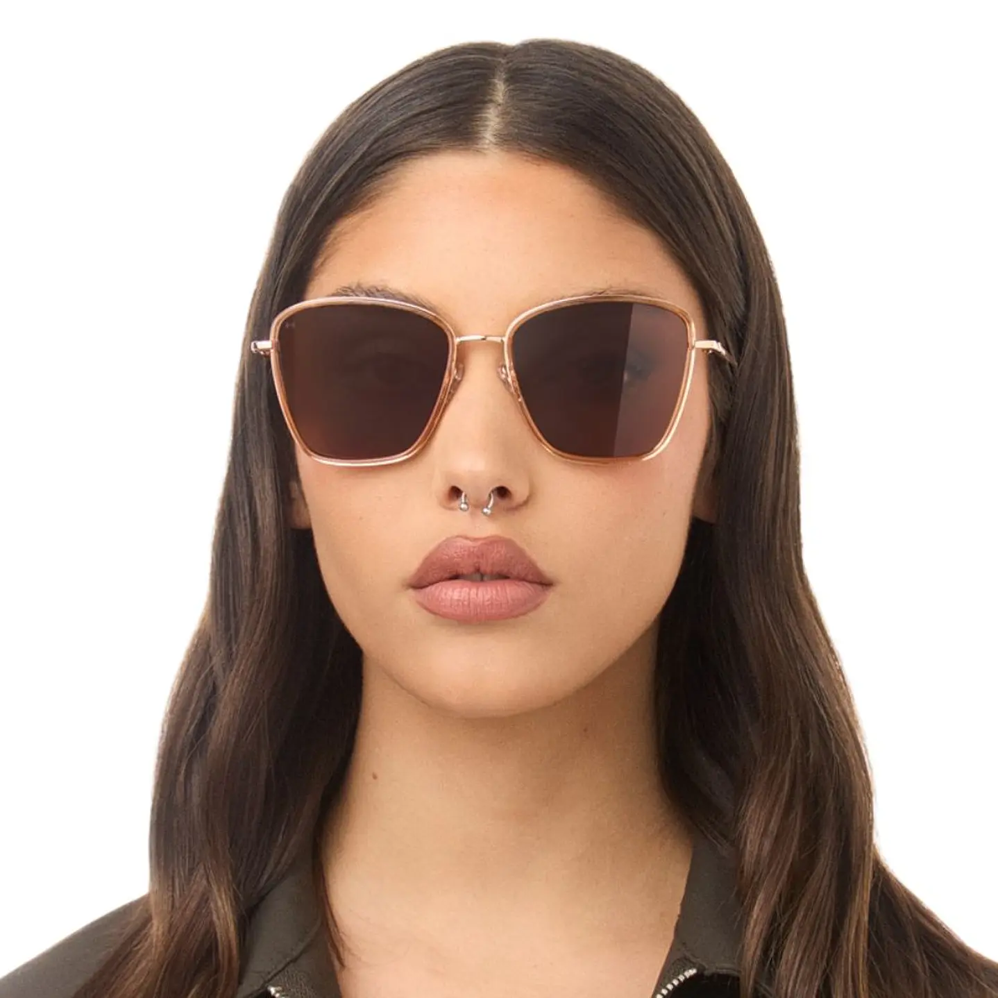 Lentes de Sol Polarizado Hawkers CHILL HCHI23KWTP Marron Transparente Unisex Talla 56mm 7