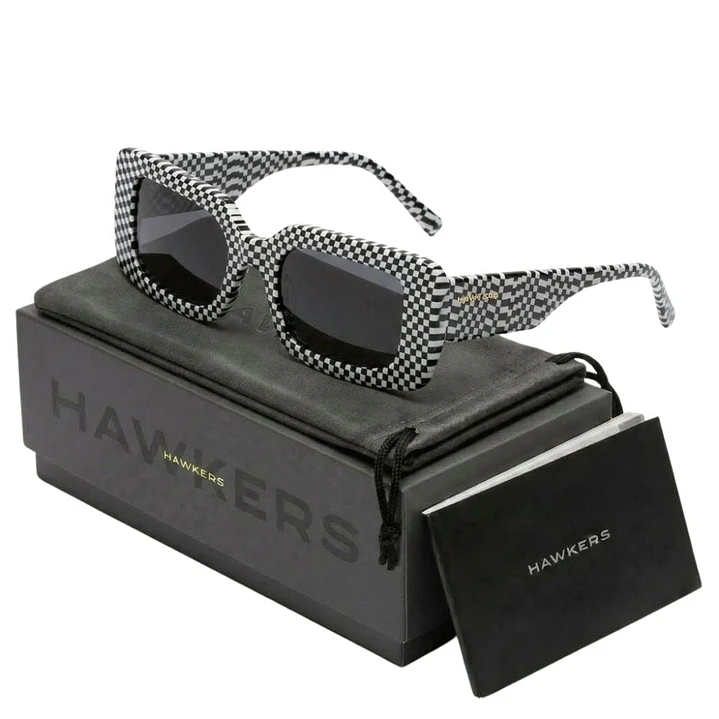 Lentes de Sol Hawkers JAM HJAM23HBX0 Negro y Blanco Estapado Unisex Talla 50mm 1
