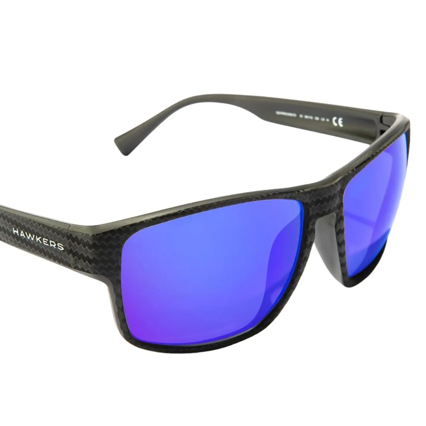 Lentes de Sol Hawkers FASTER RAW CARBON FIBER HFRA22NLT0 Azul Espejado Unisex Talla 58mm 5