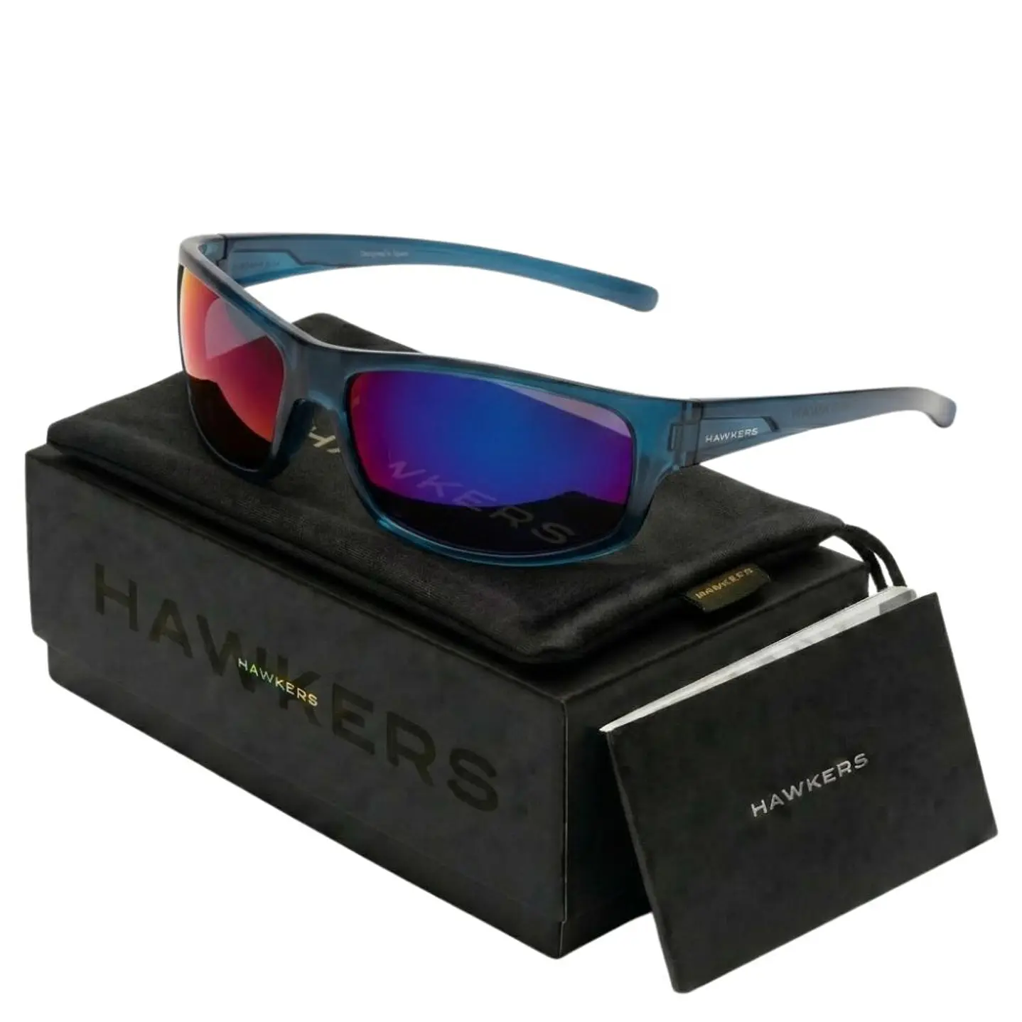 Lentes de Sol Polarizado Hawkers BOOST HBOO24LLT0 Azul Espejado Unisex Talla 64mm 1