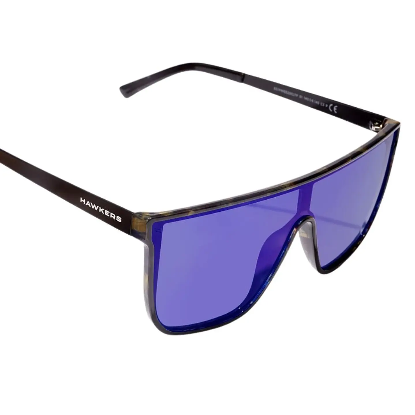 Lentes de Sol Polarizado Hawkers WEED HWEE23CLTP Azul Espejado Unisex Talla 53mm 6