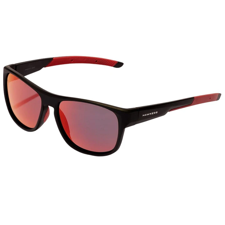 Lentes de Sol Polarizado Hawkers GRIP HGRI24BRTP Rojo Espejado Unisex Talla 57mm 2