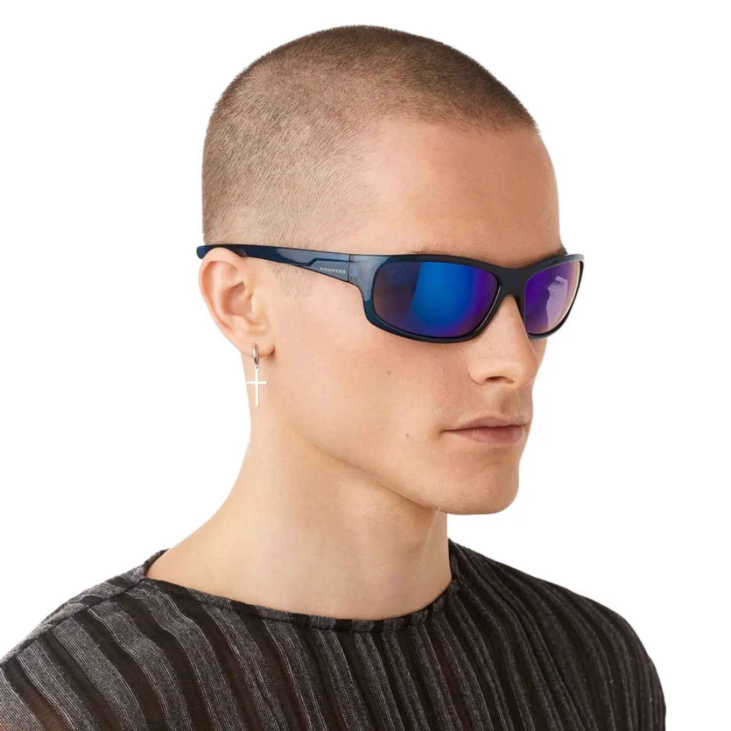 Lentes de Sol Polarizado Hawkers BOOST HBOO24LLT0 Azul Espejado Unisex Talla 64mm 7