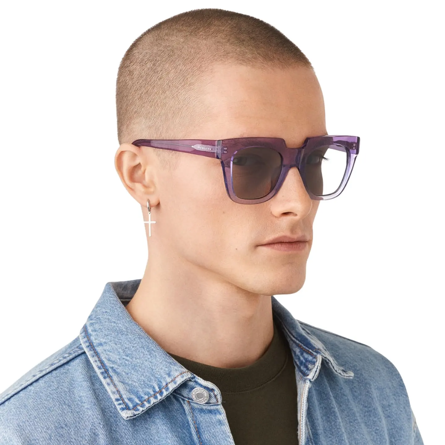 Lentes de Sol Hawkers Row X HROW24VGX0 Lila Transparente Unisex Talla 50mm 8