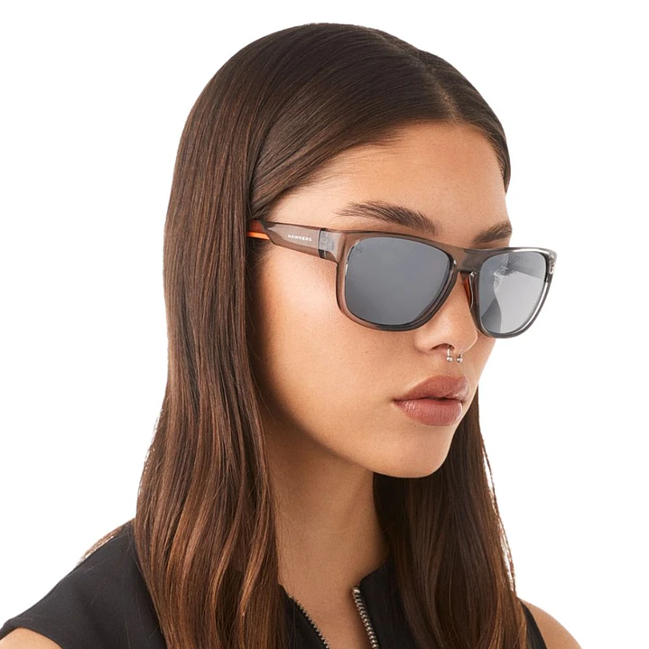 Lentes de Sol Polarizado Hawkers GRIP HGRI24GSTP Gris Espejado Unisex Talla 57mm 7