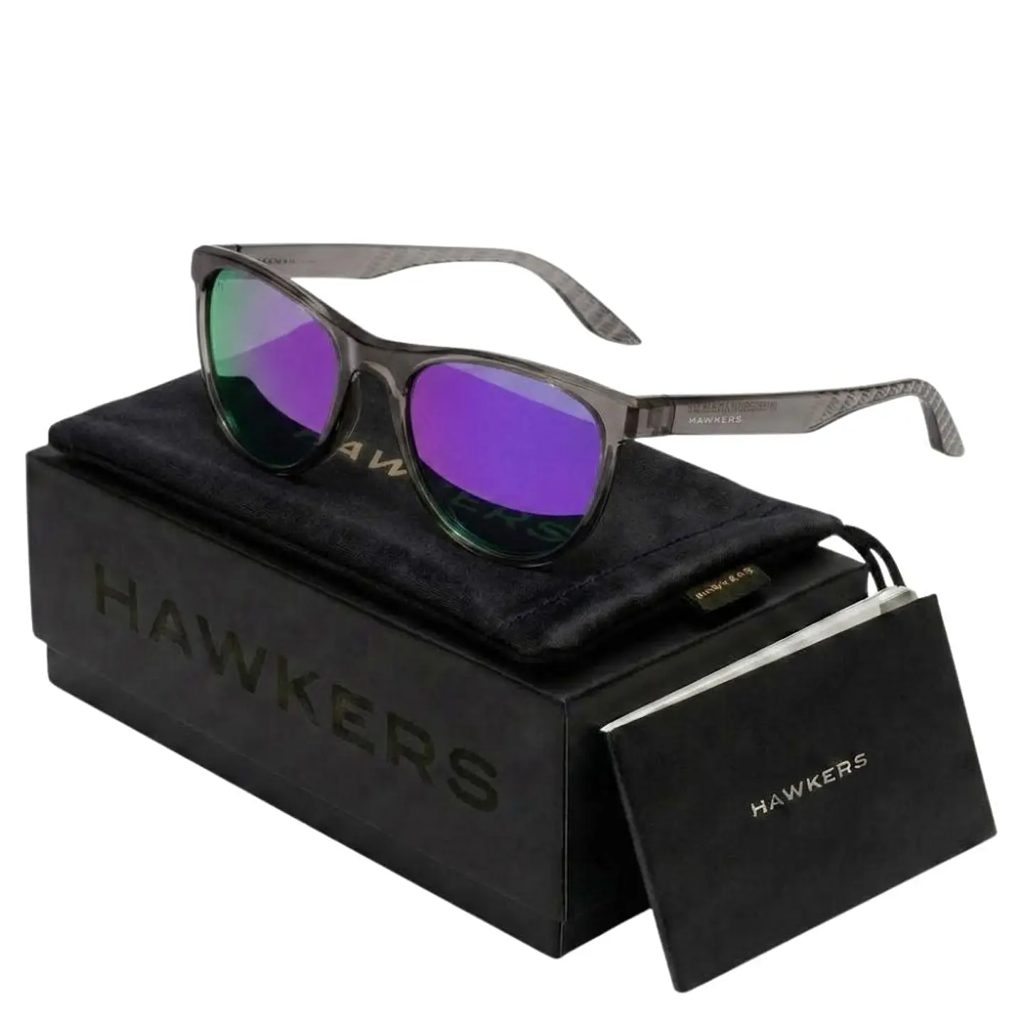 Lentes de Sol Polarizado Hawkers TRAIL HTRA24GPTP Morado Espejado Unisex Talla 53 mm 1