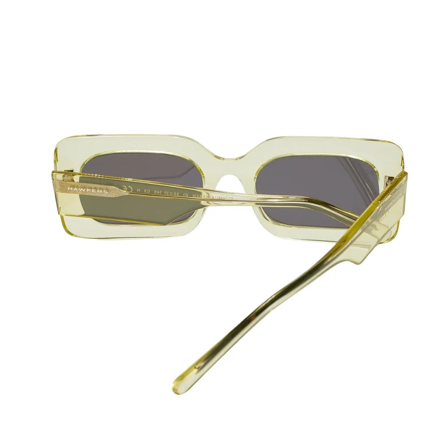 Lentes de Sol Hawkers Flechazo - Tini HMUA23YBXN Amarillo Transparente Unisex Talla 55mm 4