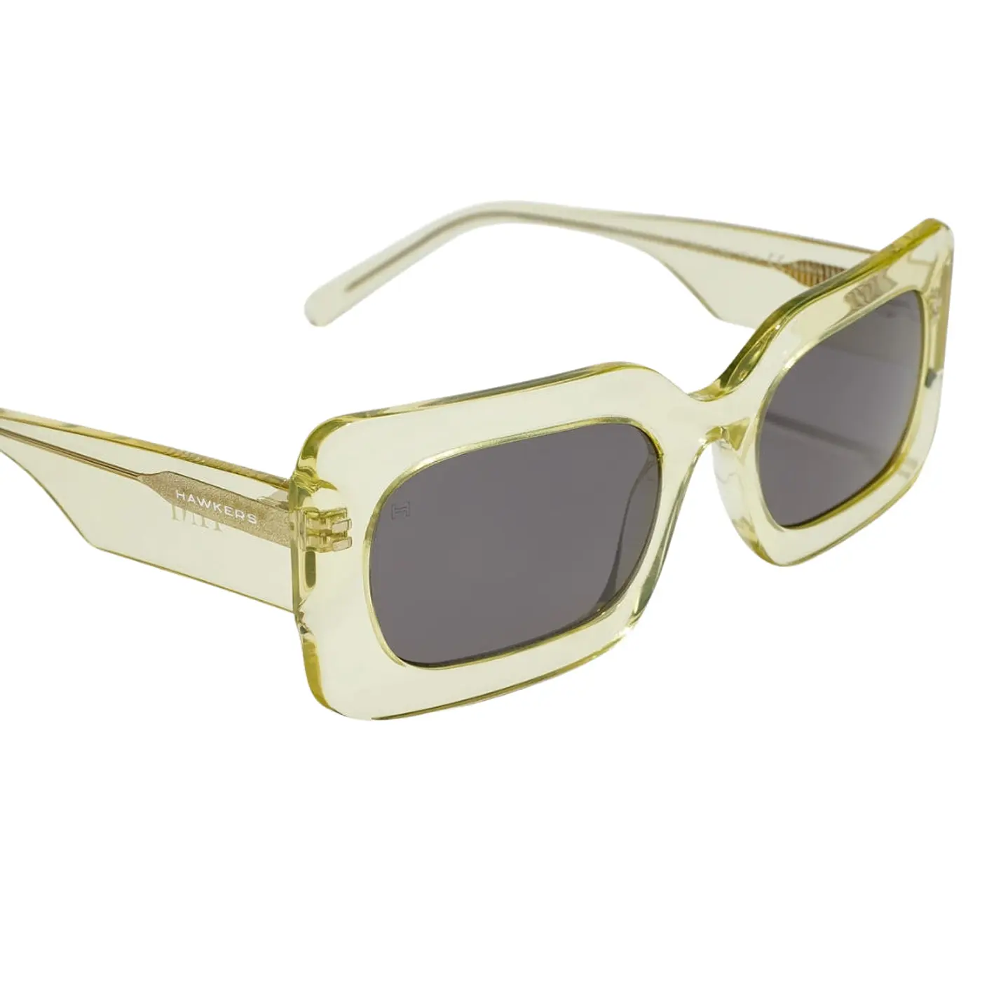 Lentes de Sol Hawkers Flechazo - Tini HMUA23YBXN Amarillo Transparente Unisex Talla 55mm 5