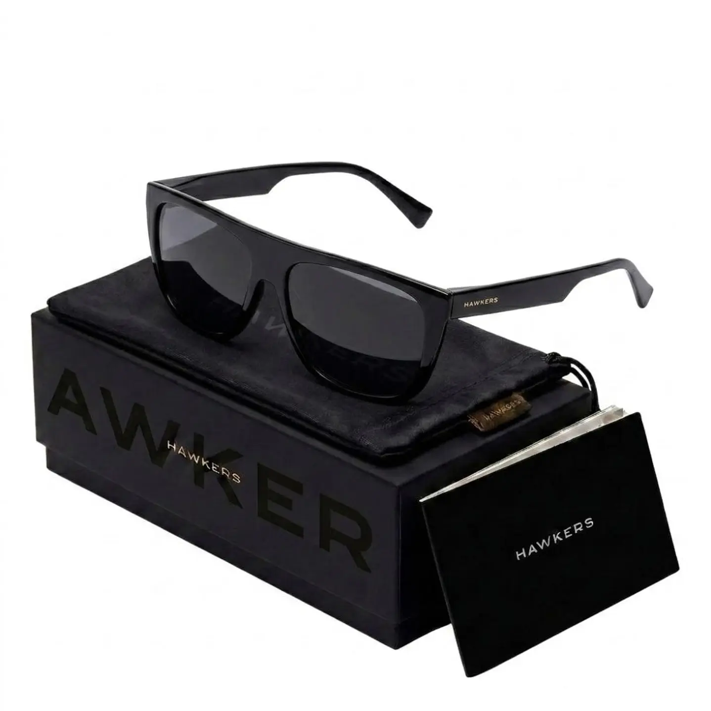 Lentes de Sol Polarizado Hawkers RUNWAY 140043 Negro Unisex Talla 59mm 1