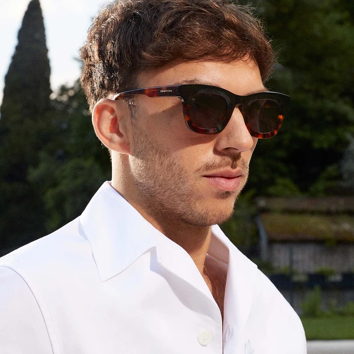 Lentes de Sol Hawkers Grid - Pierre Gasly HGRD24CBXG Negro Carey Unisex Talla 47mm 8