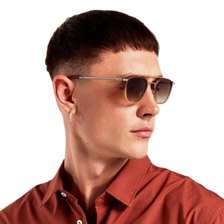 Lentes de Sol Hawkers RUSHHOUR HRUS20DWM0 Marron Degrade Unisex Talla 48mm 5