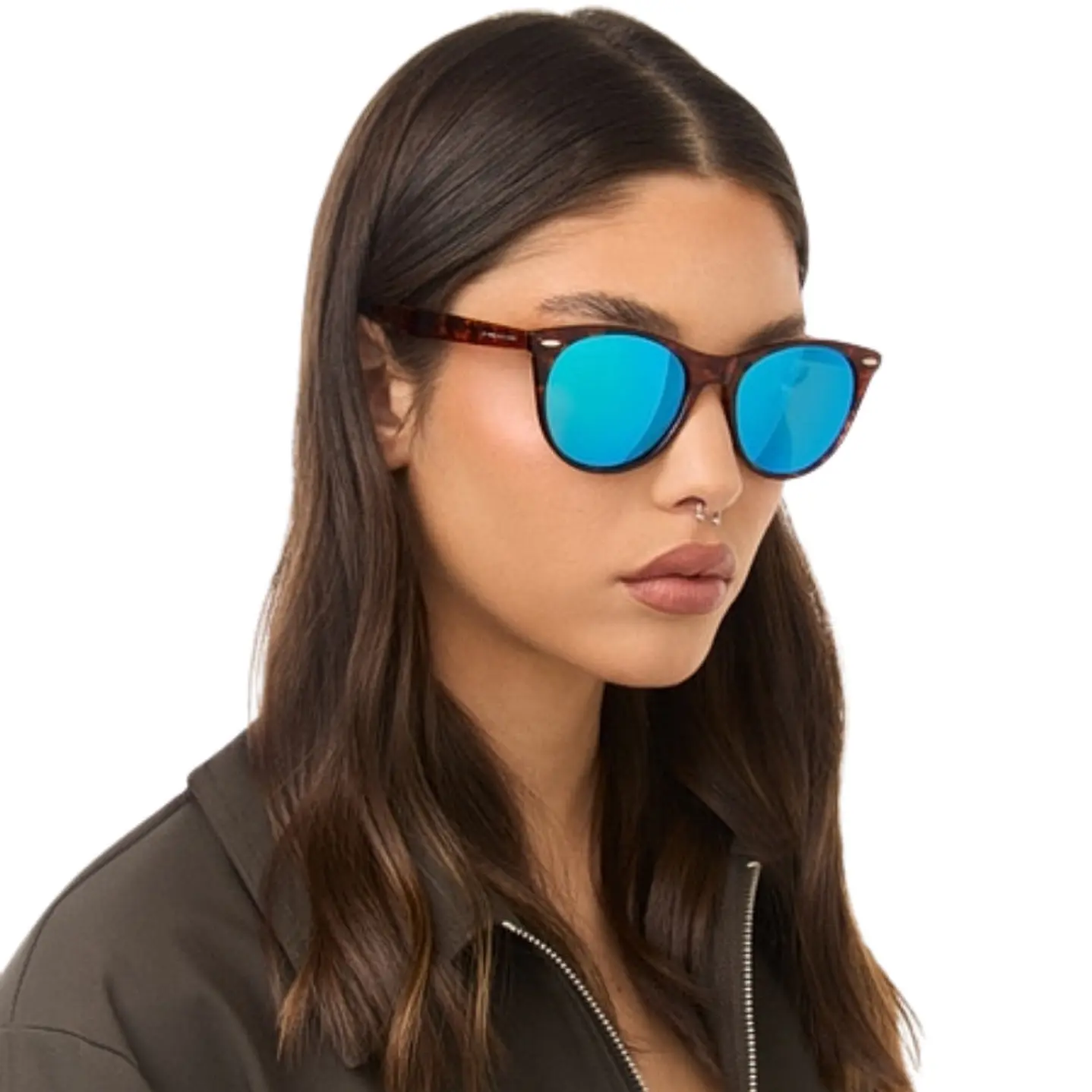 Lentes de Sol Hawkers HARLOW HHAR22CLTP Azul Espejado Unisex Talla 54mm 7