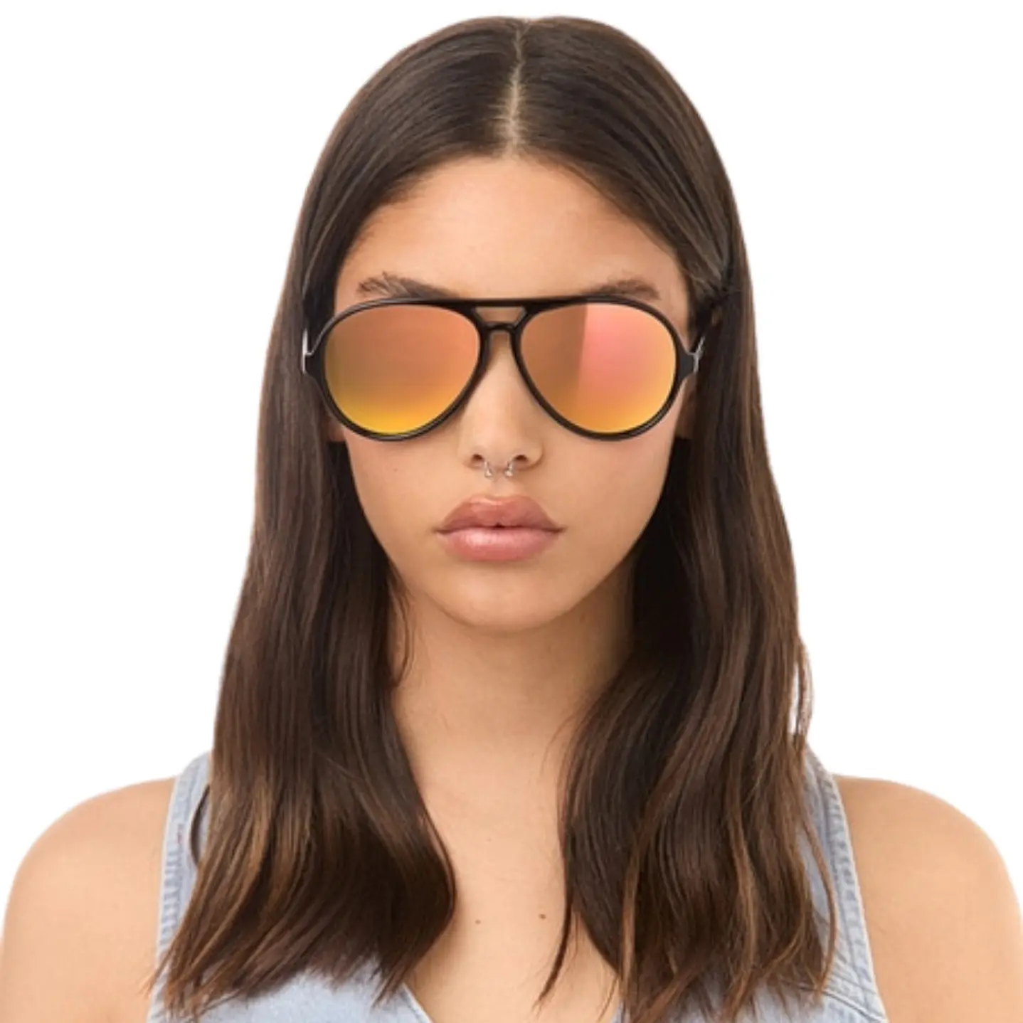 Lentes de Sol Hawkers SOUTH BEACH HSOU22BKTP Rosa Espejado Unisex Talla 57mm 7