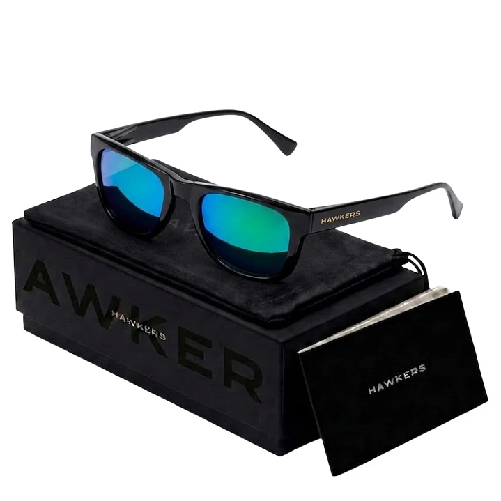 Lentes de Sol Polarizado Hawkers TOX HTOX21BETP Verde Espejado Unisex Talla 52mm 1