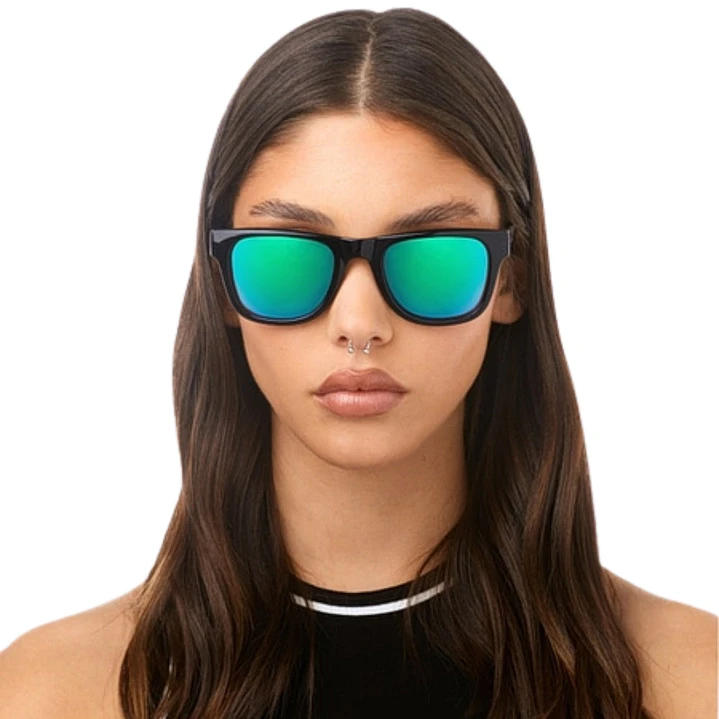 Lentes de Sol Polarizado Hawkers TOX HTOX21BETP Verde Espejado Unisex Talla 52mm 6
