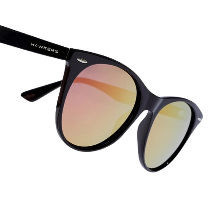 Lentes de Sol Hawkers HARLOW HHAR22BKTP Oro Rosa Espejado Unisex Talla 51mm 3