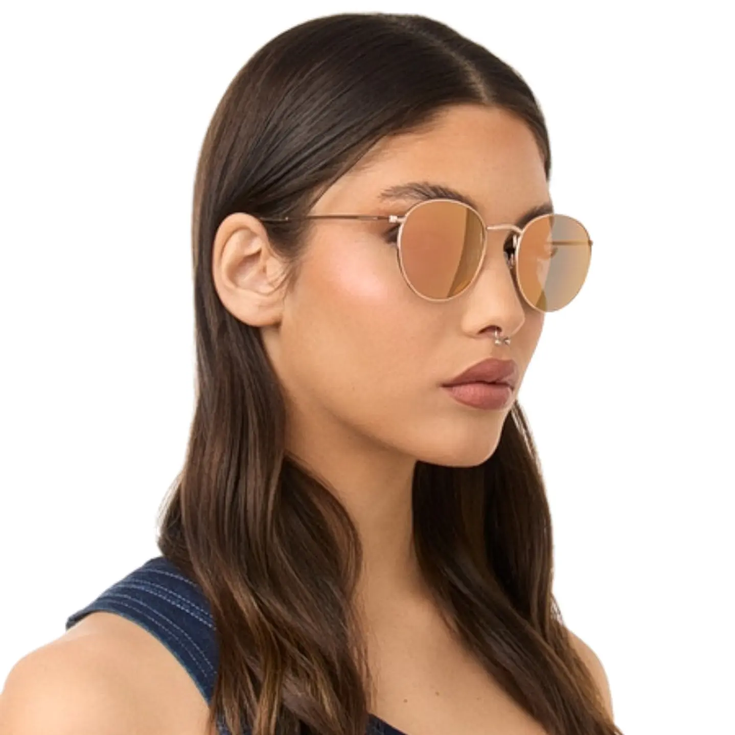 Lentes de Sol Polarizado Hawkers MOMA MIDTOWN HMMI22KKMP Oro Rosa Espejado Unisex Talla 49mm 8