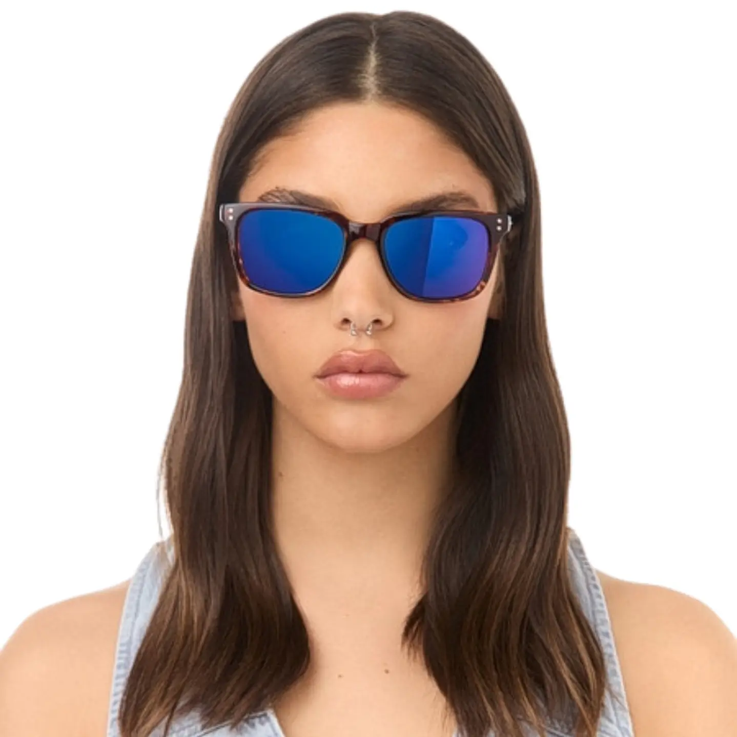 Lentes de Sol Hawkers JACK HJAC22CLTP Azul Espejado Unisex Talla 51mm 6