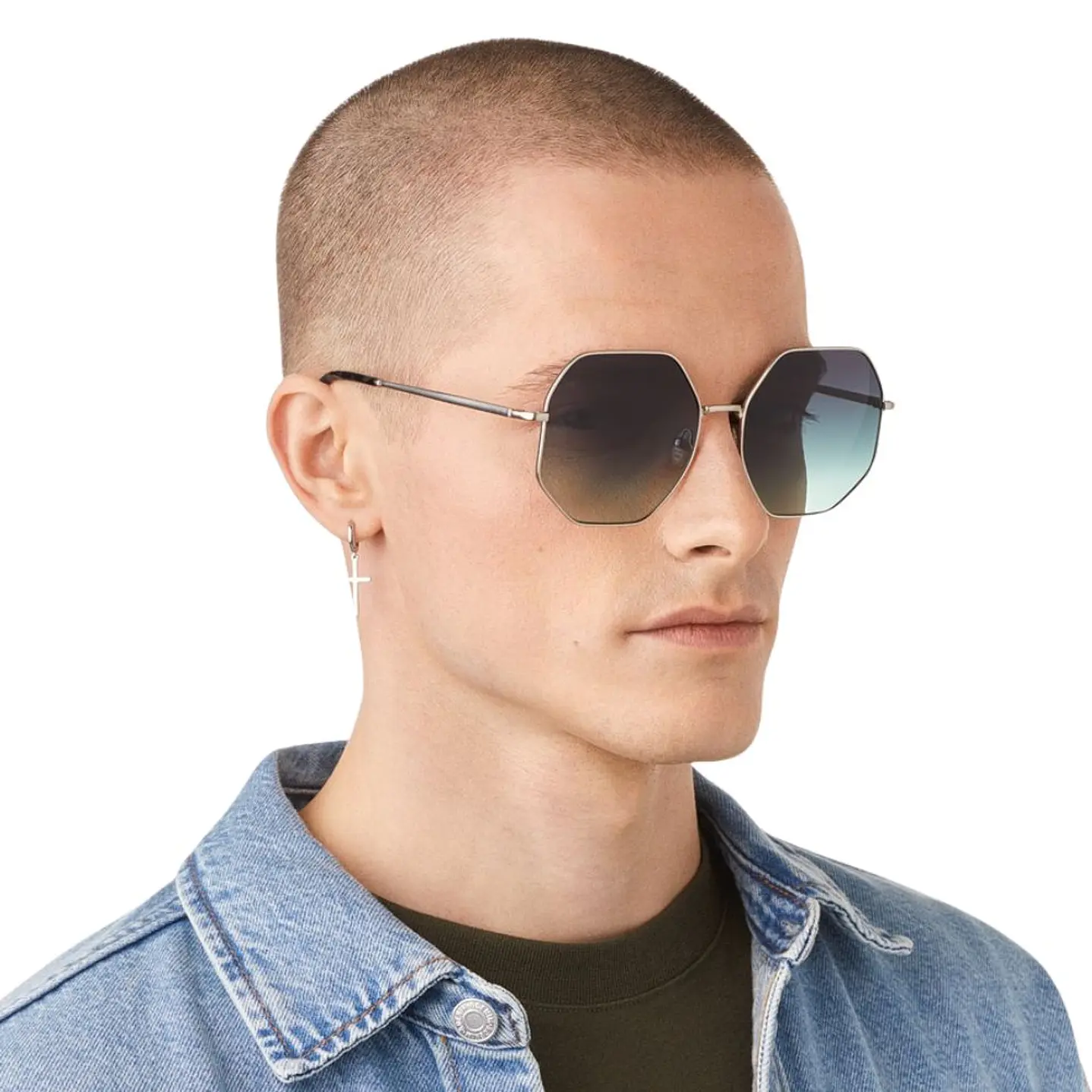 Lentes de Sol Hawkers LUMINA HLUM24SEM0 Verde Degrade Unisex Talla 57mm 8