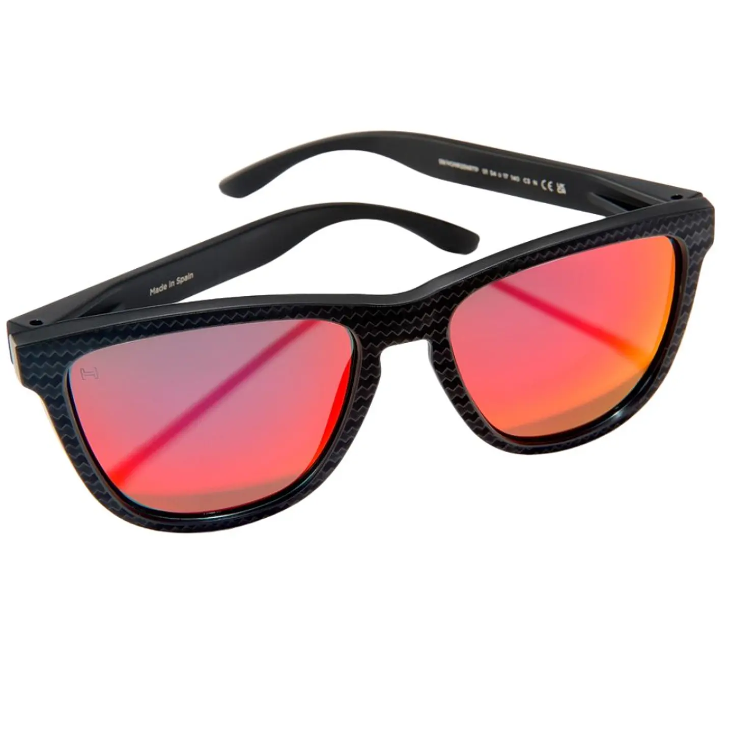 Lentes de Sol Polarizado Hawkers ONE RAW CARBON FIBER HONR25NRTP Rojo Espejado Unisex Talla 54mm 5