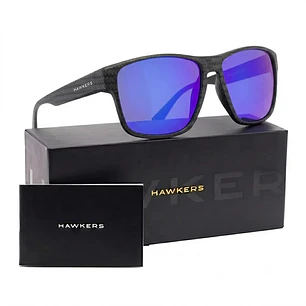 Lentes de Sol Hawkers FASTER RAW CARBON FIBER HFRA22NLT0 Azul Espejado Unisex Talla 58mm
