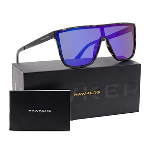 Lentes de Sol Polarizado Hawkers WEED HWEE23CLTP Azul Espejado Unisex Talla 53mm
