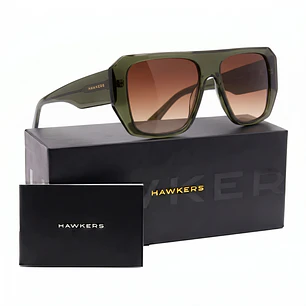 Lentes de Sol Hawkers Hell HHEL24EWX0 Verde Transparente Unisex Talla 56mm