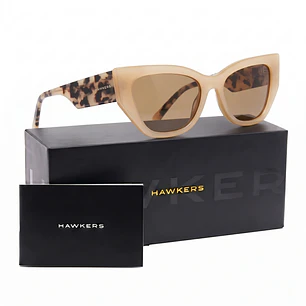 Lentes de Sol Hawkers Manhattan HMHA22JEX0 Beige Carey Unisex Talla 53mm