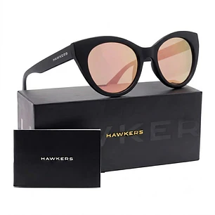 Lentes de Sol Hawkers DIVINE 110031 Oro Rosa Espejado Unisex Talla 50mm