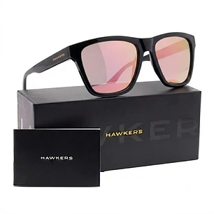 Lentes de Sol Polarizado Hawkers TOX HTOX21BKTP Oro Rosa Espejado Unisex Talla 52mm