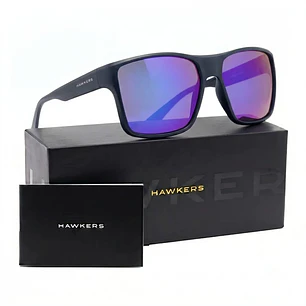 Lentes de Sol Polarizado Hawkers EDGE XL HEDG23LLTP Azul Espejado Unisex Talla 62mm