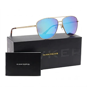 Lentes de Sol Hawkers Lax HLAX22DLMP Azul Espejado Unisex Talla 57mm