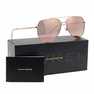 Lentes de Sol Hawkers Shadow HSHA22KKMP Oro Rosa Espejado Unisex Talla 60mm