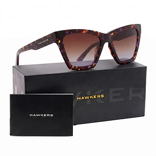 Lentes de Sol Hawkers Flush HFLU22CVX0 Marron Degrade Unisex Talla 55mm