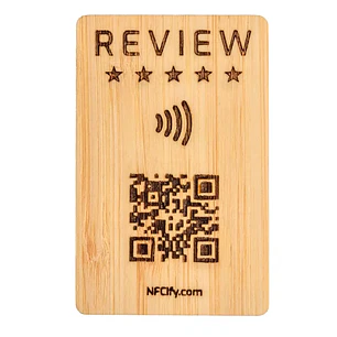 QRs para Reviews | Contactless em madeira | Loja online 