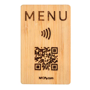 QRs para Reviews | Contactless em madeira | Loja online 