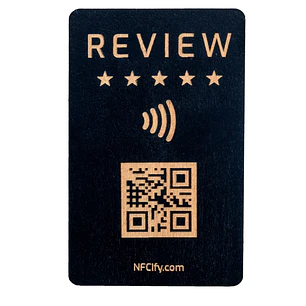QRs para Reviews | Contactless em madeira | Loja online 