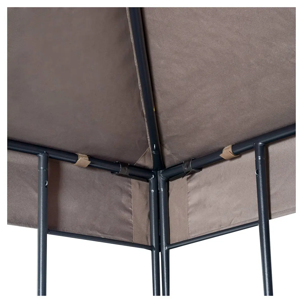Toldo De Recambio Para Pérgola 3x3m, Poliéster 300D Impermeable Y Con Protección UV, Doble Capa, Resistente A Desgarros, Ideal Para Jardín Y Terraza