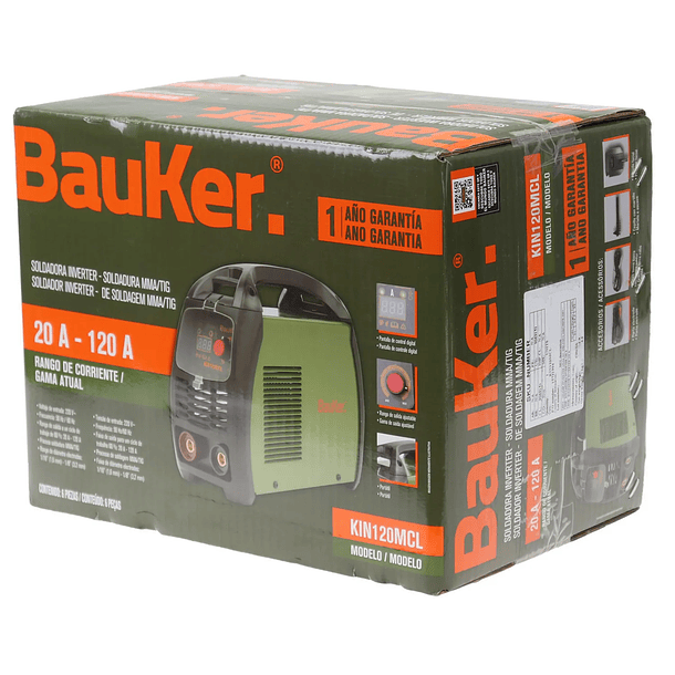 Soldadora Bauker 20A–160Amp | 220v  2
