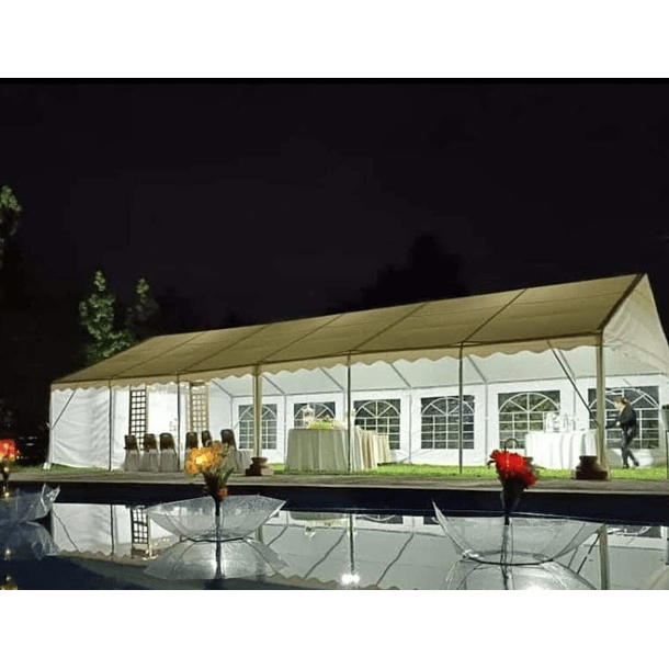 Carpa ELITE 14x7 Impermeable para Eventos - PVC Alta Resistencia | NG Home 32