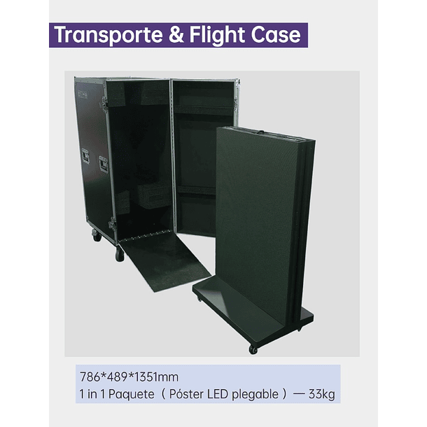 Pantalla LED Vertical P1.86 Plegable Profesional + Case | NG Home 4