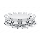 Mesa Plegable 180 cm para Eventos | Resistente y Portátil | NG Home 4