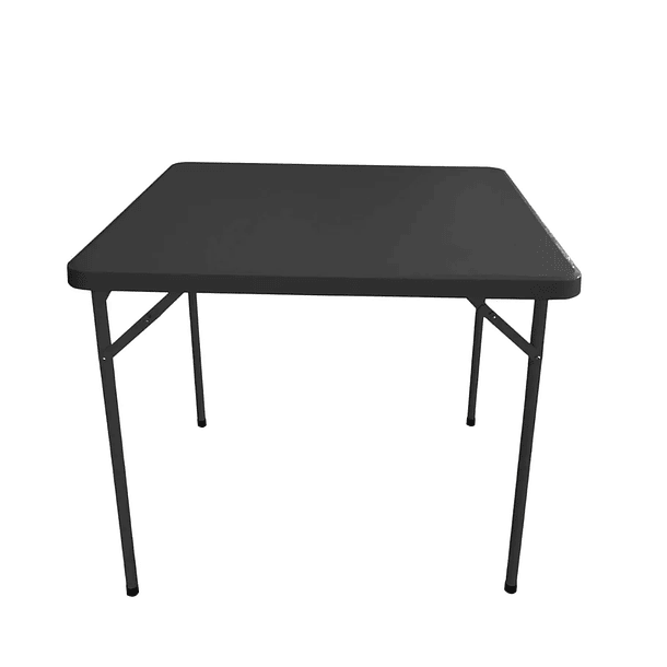 Mesa plegable cuadrada Negra 70x70 | NG Home