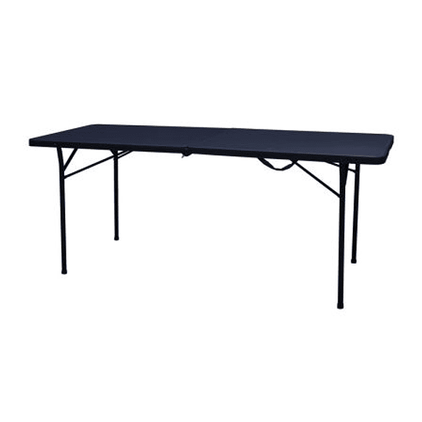Mesa Plegable Rectangular 180 Cm Negro | NG Home