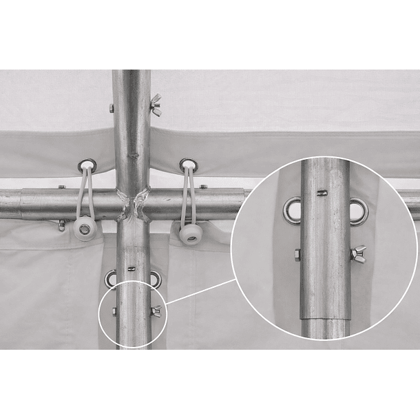 Carpa ELITE 8x4 Metros PVC IMPERMEABLE | NG Home 4