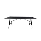 Mesa Plegable Rectangular 180 Cm Negro | NG Home 1