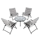 Juego de Terraza Sao Paulo 4 Personas Gris | NG Home 2