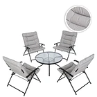 Juego de Terraza Sao Paulo 4 Personas Gris | NG Home 1